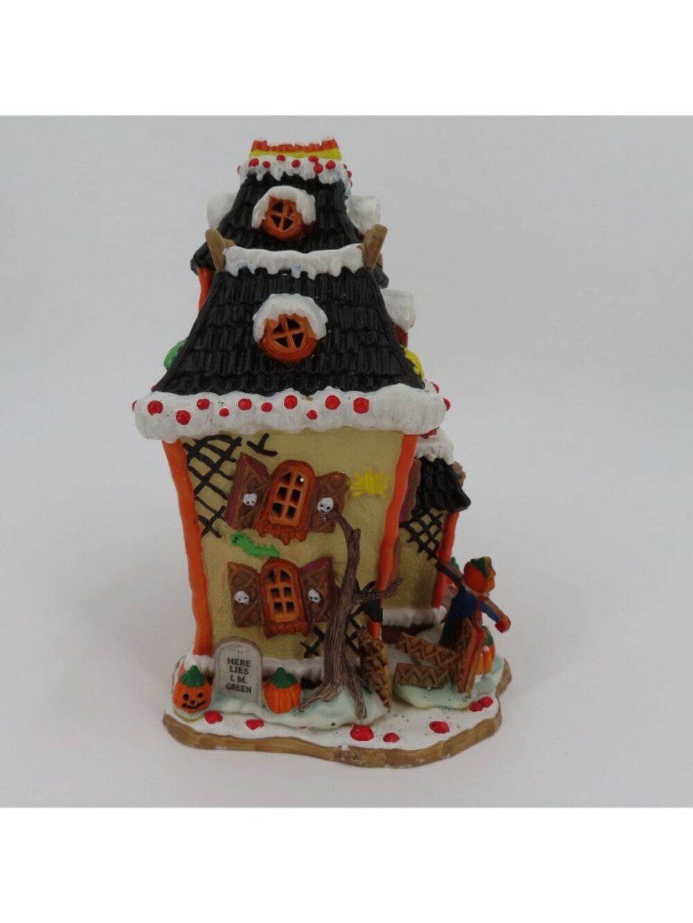 Lemax Sugar N Spice Not So Nice Manor Lighted House 2005 Halloween Spooky WORKS - Picture 10 of 16
